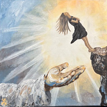 Leap of Faith - pallet Knife and brush