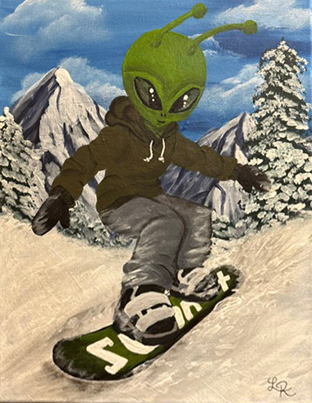 Alien on the Alaskan Slopes